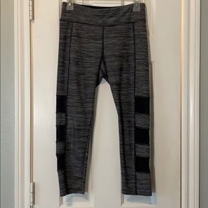 Grey mesh leggings